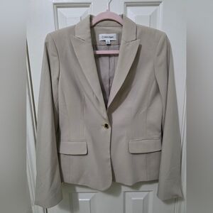 Calvin Klein Women's Light Tan Blazer